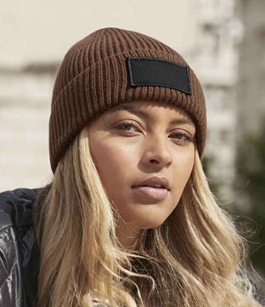 Beechfield Beechfield Fashion Patch Beanie Walnut/Black