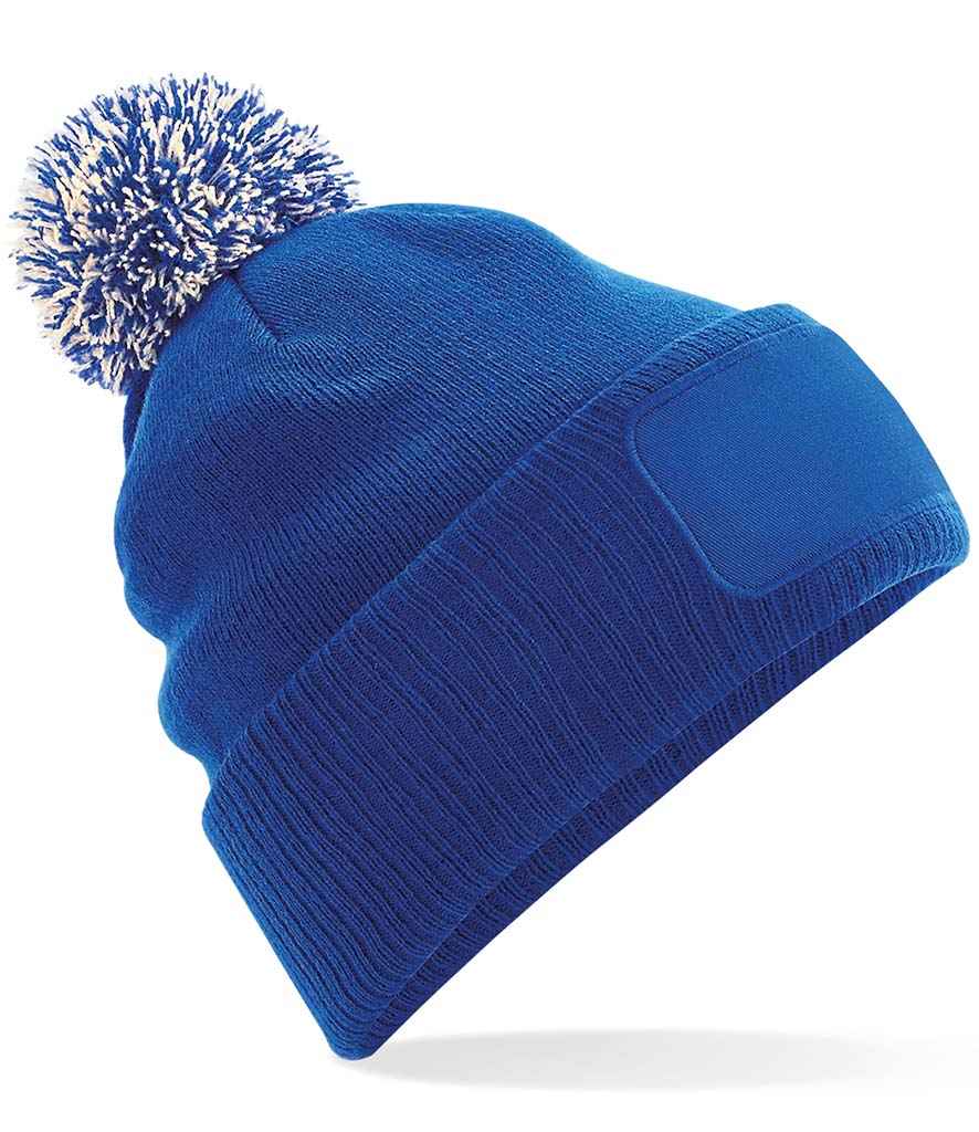 Beechfield Beechfield Snowstar® Printers Beanie Bright Royal/Off White