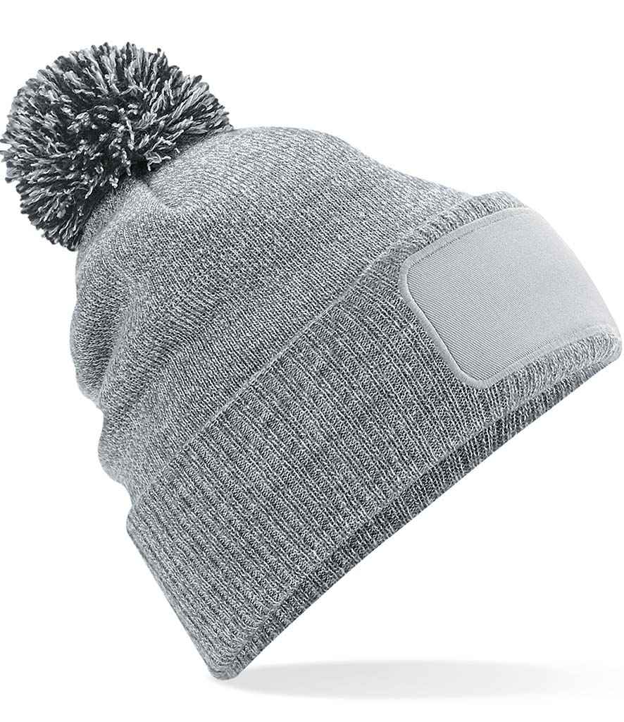 Beechfield Beechfield Snowstar® Printers Beanie Heather Grey/Black