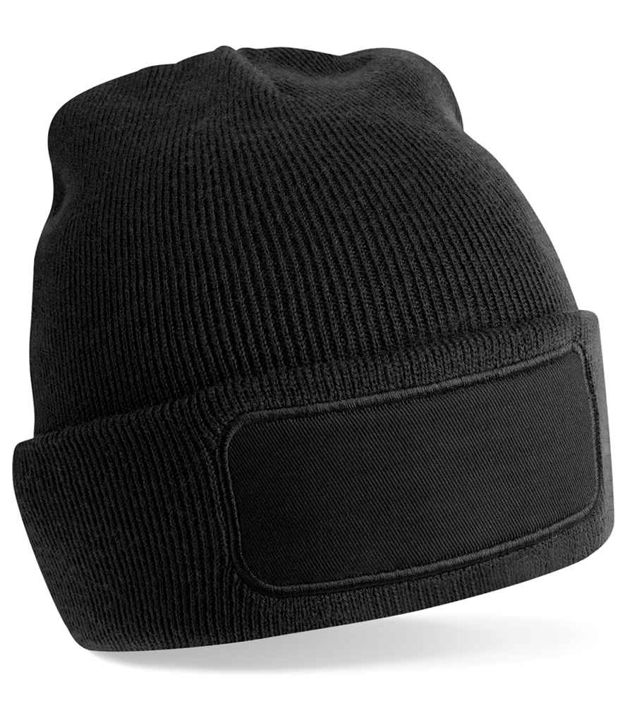 Beechfield Recycled Original Patch Beanie in Black