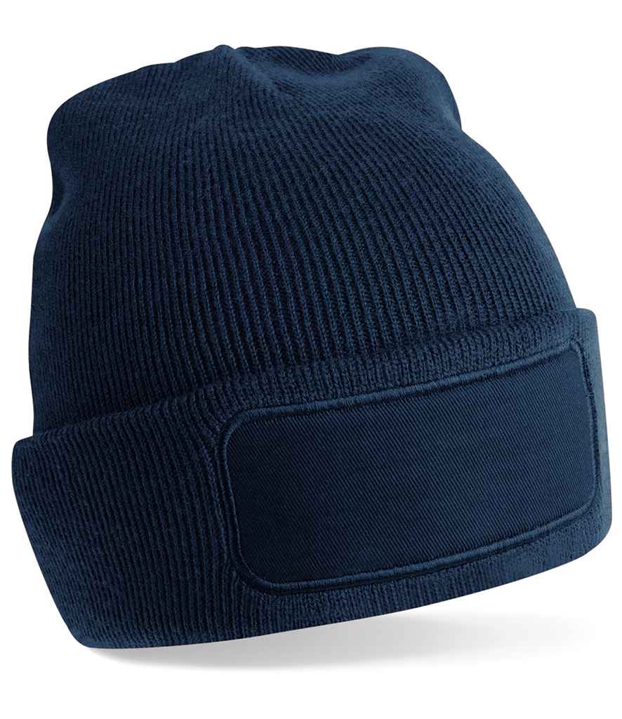 Beechfield Recycled Original Patch Beanie in French Navy