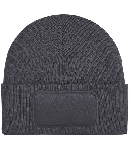 Beechfield Original Patch Beanie in Graphite Grey