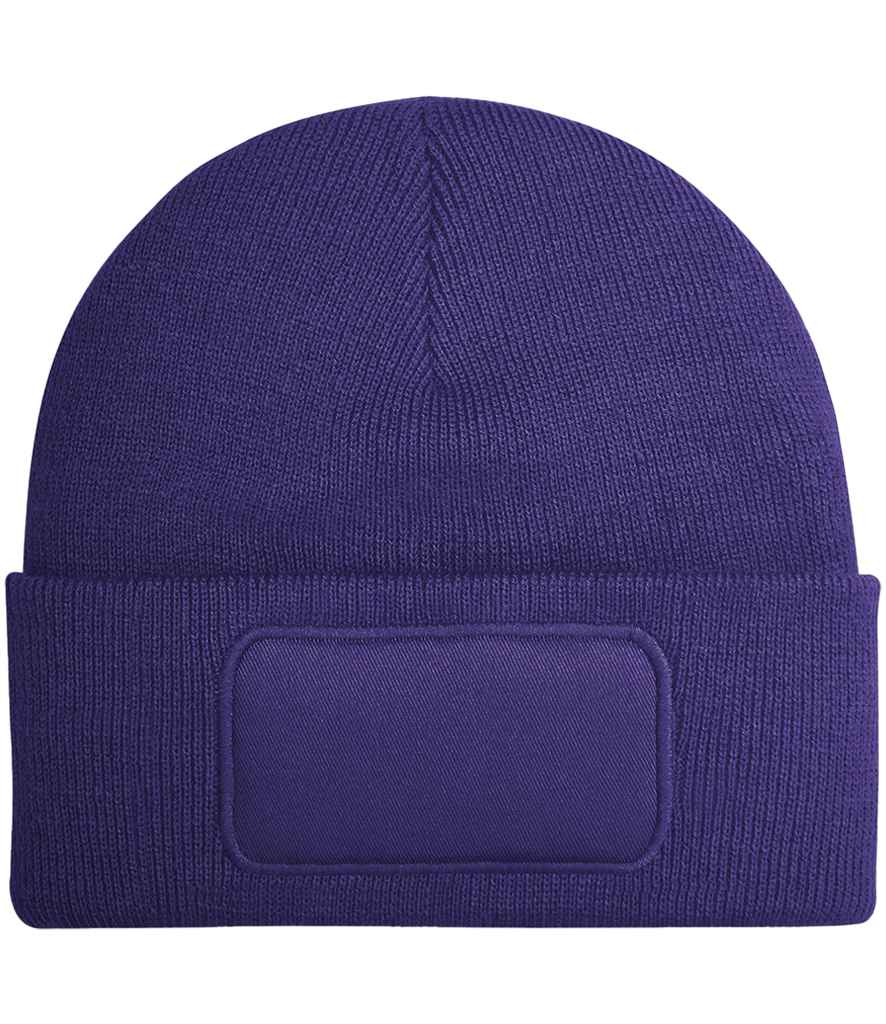 Beechfield Original Patch Beanie in Purple