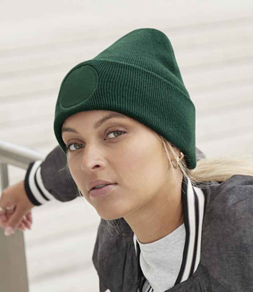 Beechfield Beechfield Circular Patch Beanie Bottle Green