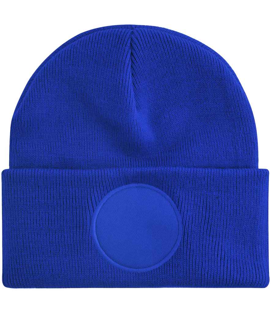 Beechfield Circular Patch Beanie in Bright Royal