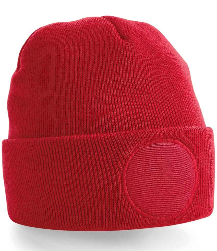 Beechfield Beechfield Circular Patch Beanie Classic Red