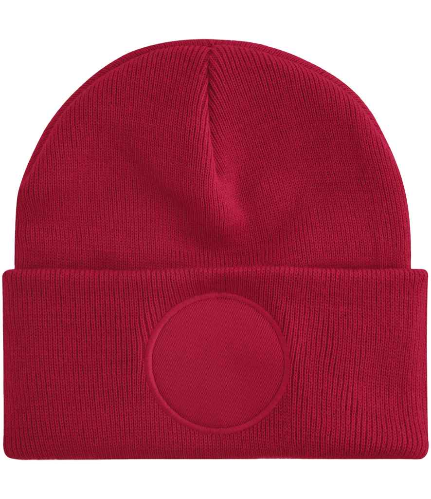 Beechfield Circular Patch Beanie in Classic Red