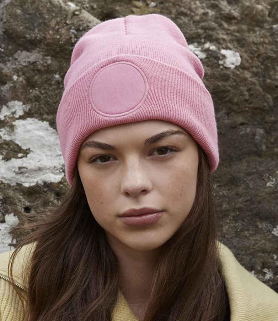 Beechfield Beechfield Circular Patch Beanie Dusky Pink
