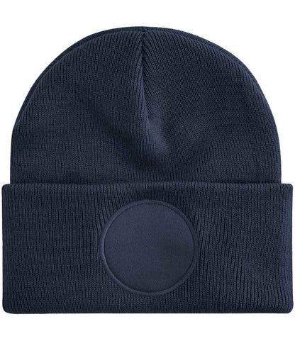 Beechfield Circular Patch Beanie in French Navy