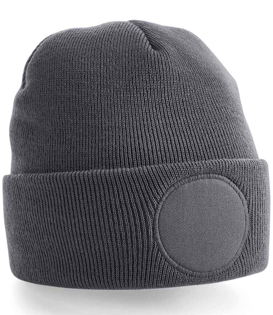 Beechfield Beechfield Circular Patch Beanie Graphite Grey