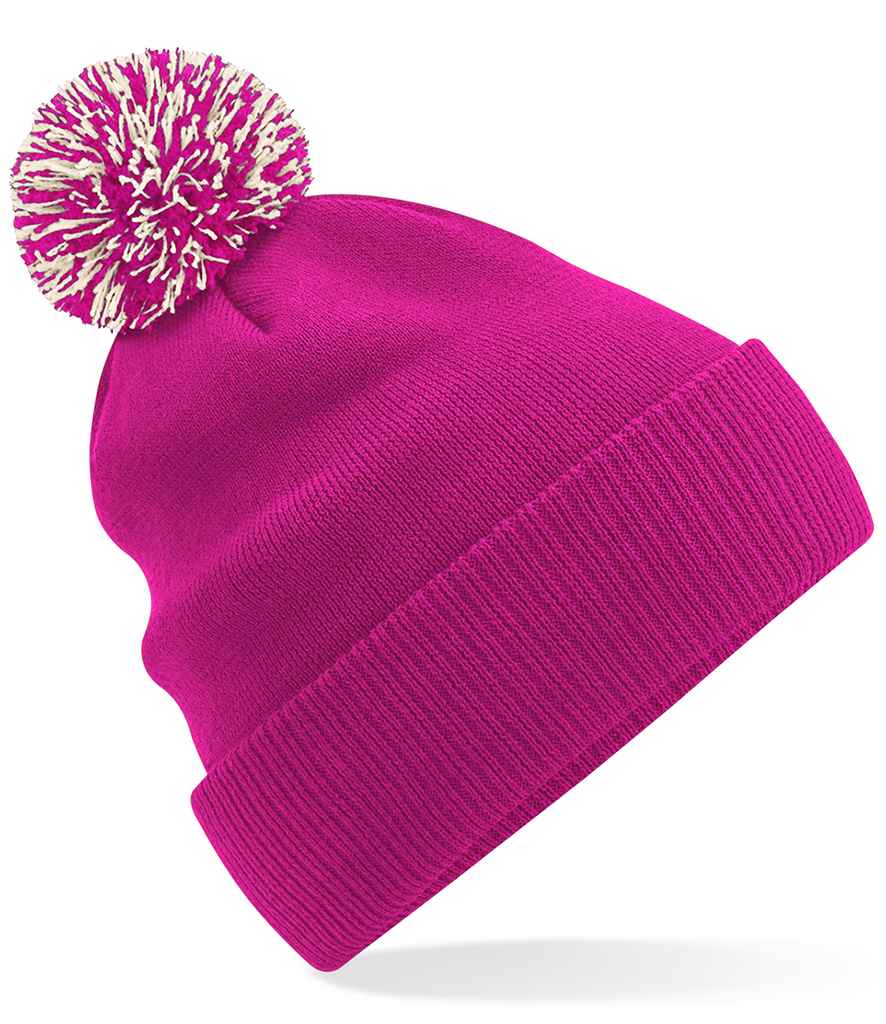 Beechfield Beechfield Kids Snowstar® Beanie Fuchsia/Off White