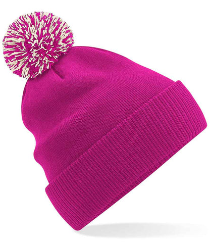 Beechfield Beechfield Kids Snowstar® Beanie Fuchsia/Off White