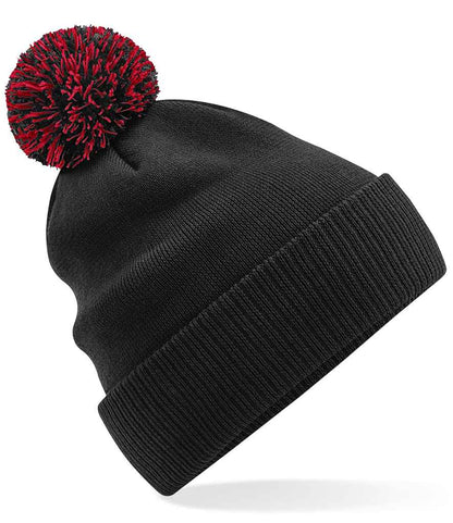 Beechfield Beechfield Snowstar® Beanie Black/Classic Red