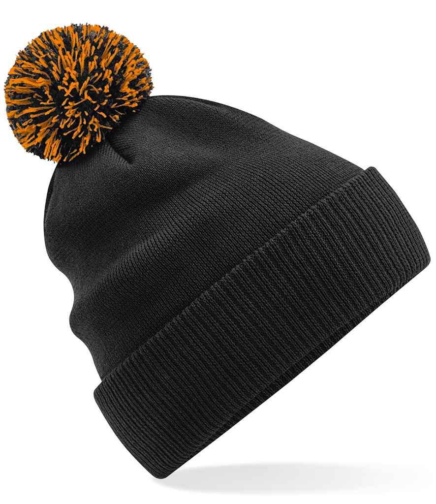 Beechfield Beechfield Snowstar® Beanie Black/Orange