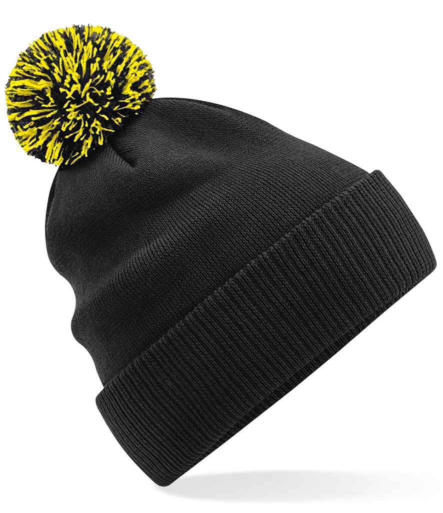 Beechfield Beechfield Snowstar® Beanie Black/Yellow