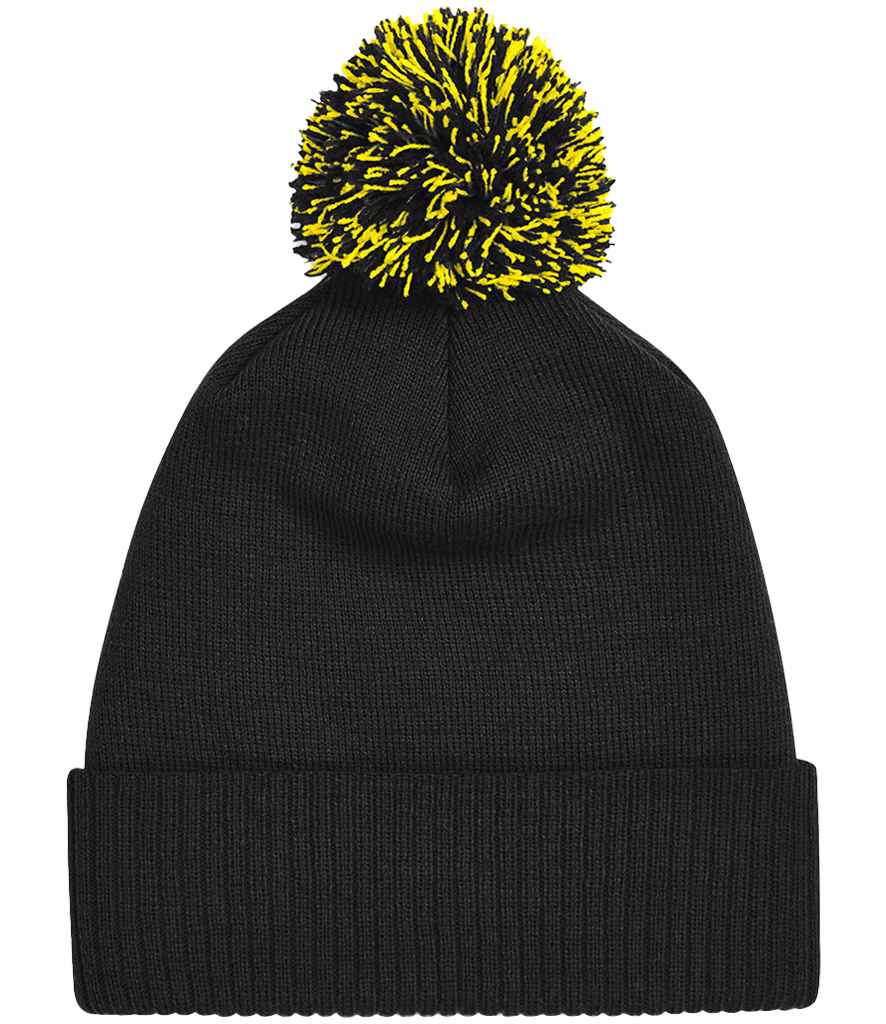 Beechfield Snowstar® Beanie in Black/Yellow
