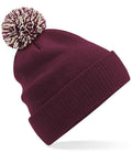 Burgundy/Off White