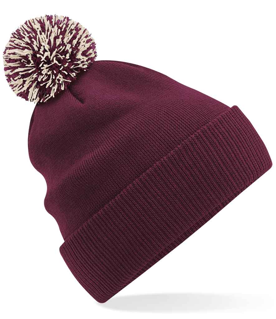Beechfield Beechfield Snowstar® Beanie Burgundy/Off White