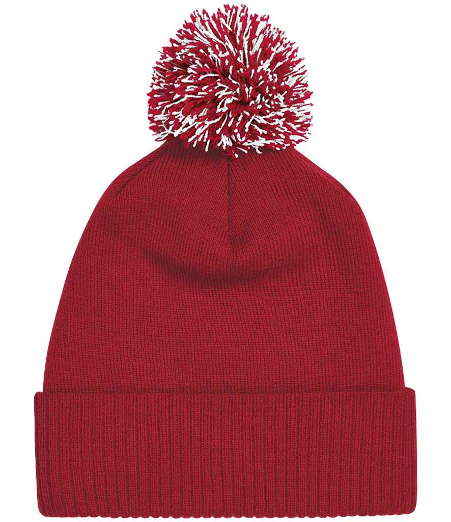Beechfield Snowstar® Beanie in Classic Red/White