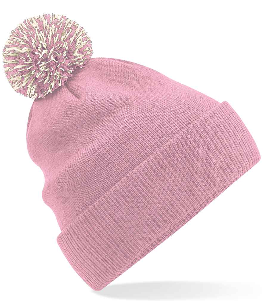 Beechfield Beechfield Snowstar® Beanie Dusky Pink/Off White