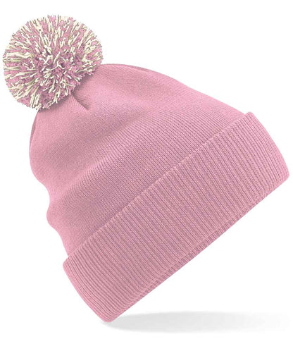 Beechfield Beechfield Snowstar® Beanie Dusky Pink/Off White