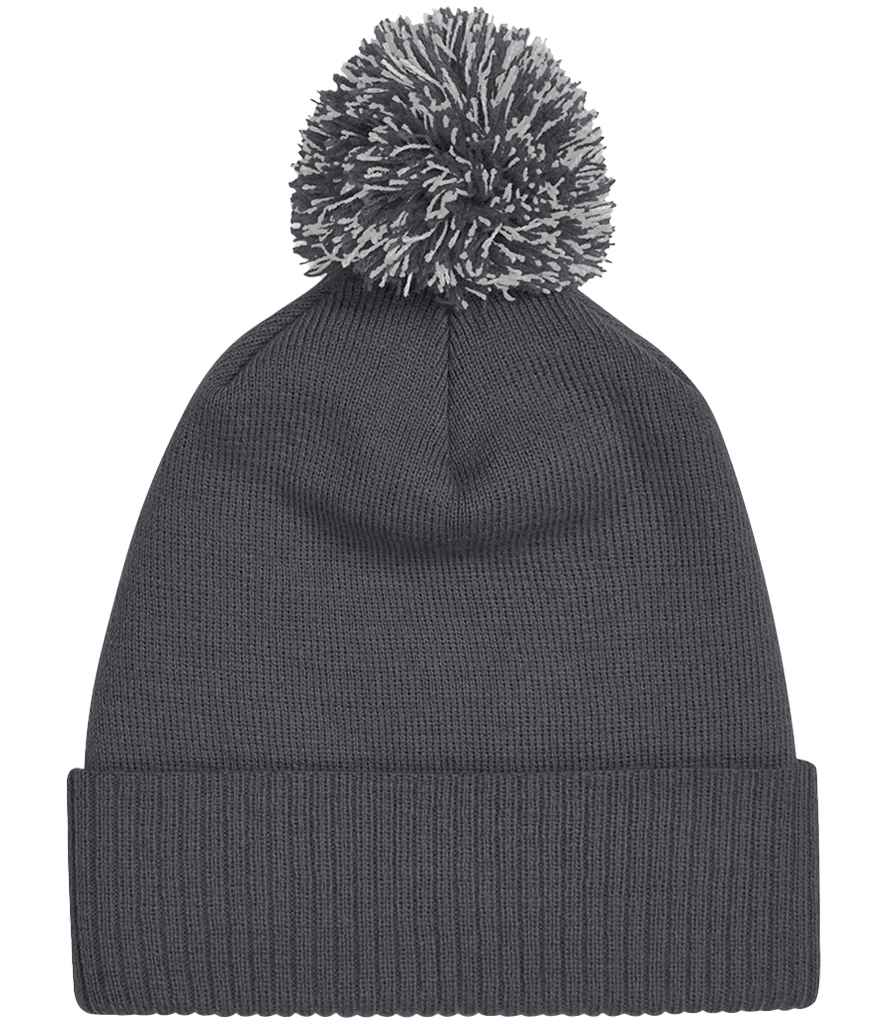 Beechfield Snowstar® Beanie in Graphite Grey/Light Grey
