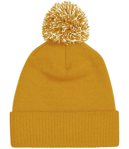 Beechfield Snowstar® Beanie in Mustard/Off White