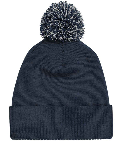 Beechfield Snowstar® Beanie in Navy/Light Grey
