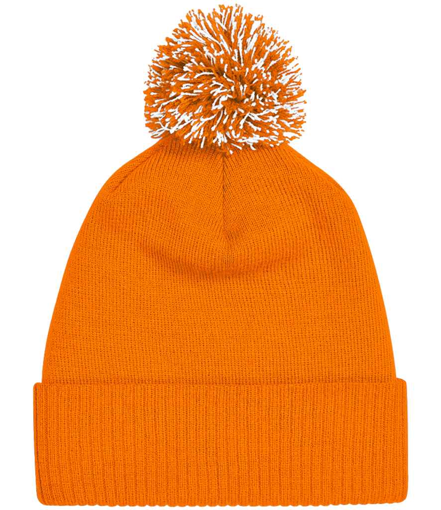 Beechfield Snowstar® Beanie in Orange/White