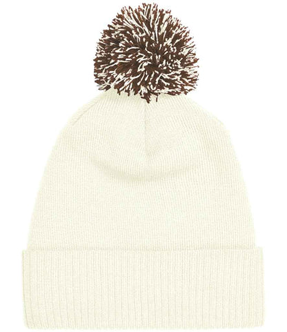 Beechfield Snowstar® Beanie in Off White/Mocha