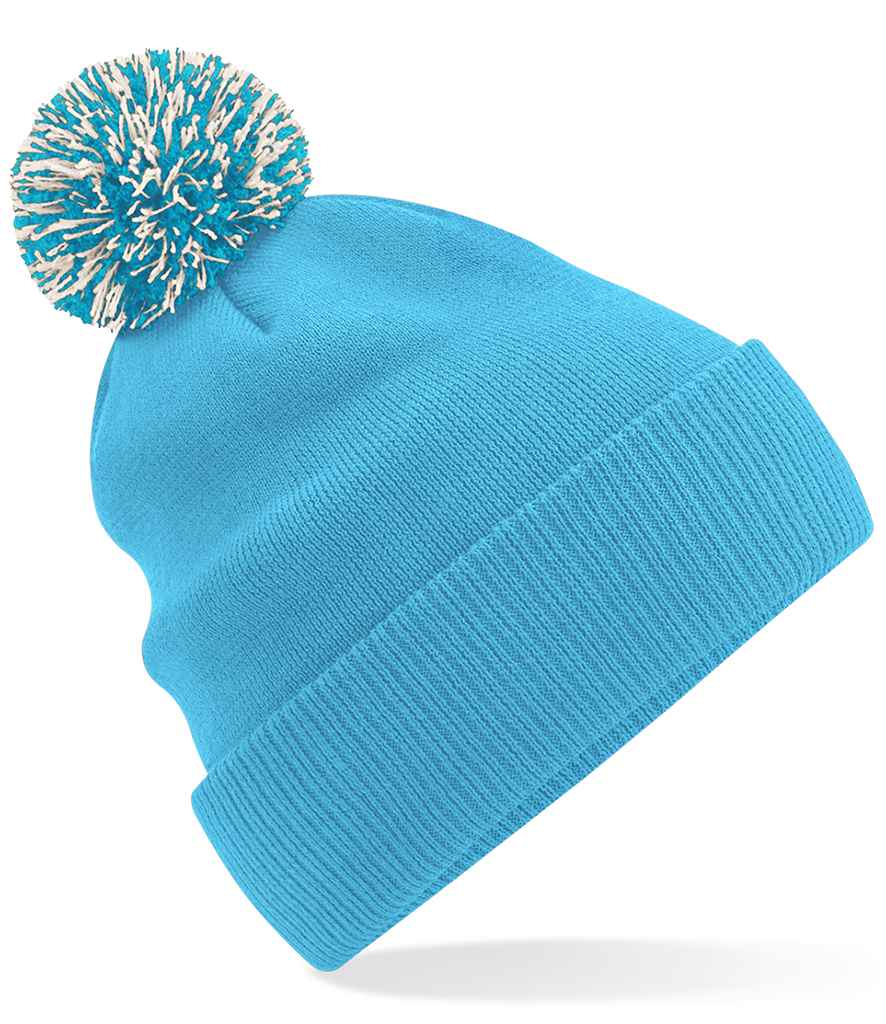 Beechfield Beechfield Snowstar® Beanie Surf Blue/Off White
