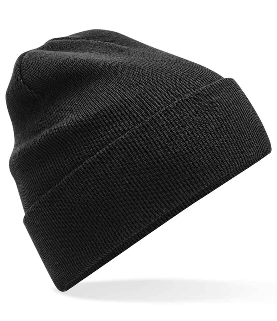 Beechfield Organic Cotton Original Cuffed Beanie in Black