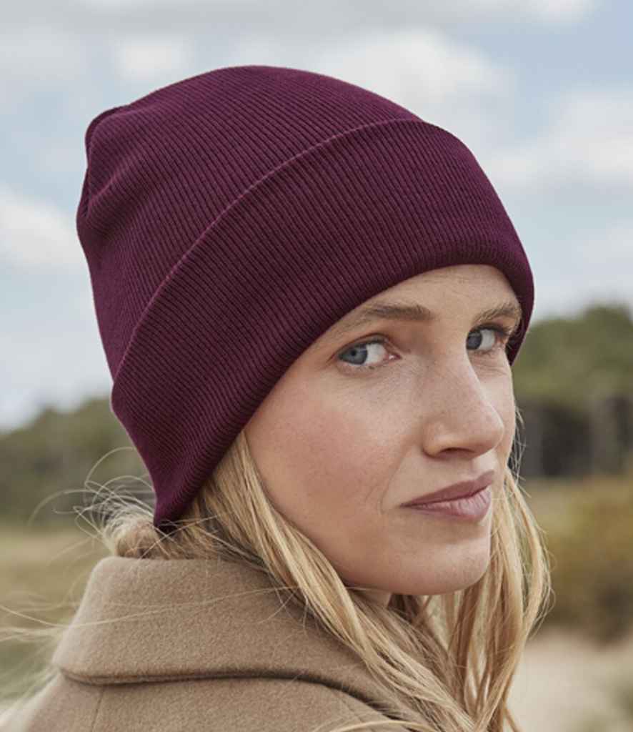 Beechfield Beechfield Organic Cotton Original Cuffed Beanie Burgundy