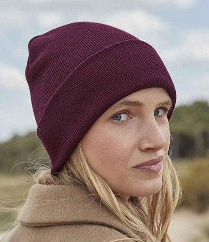 Beechfield Beechfield Organic Cotton Original Cuffed Beanie Burgundy