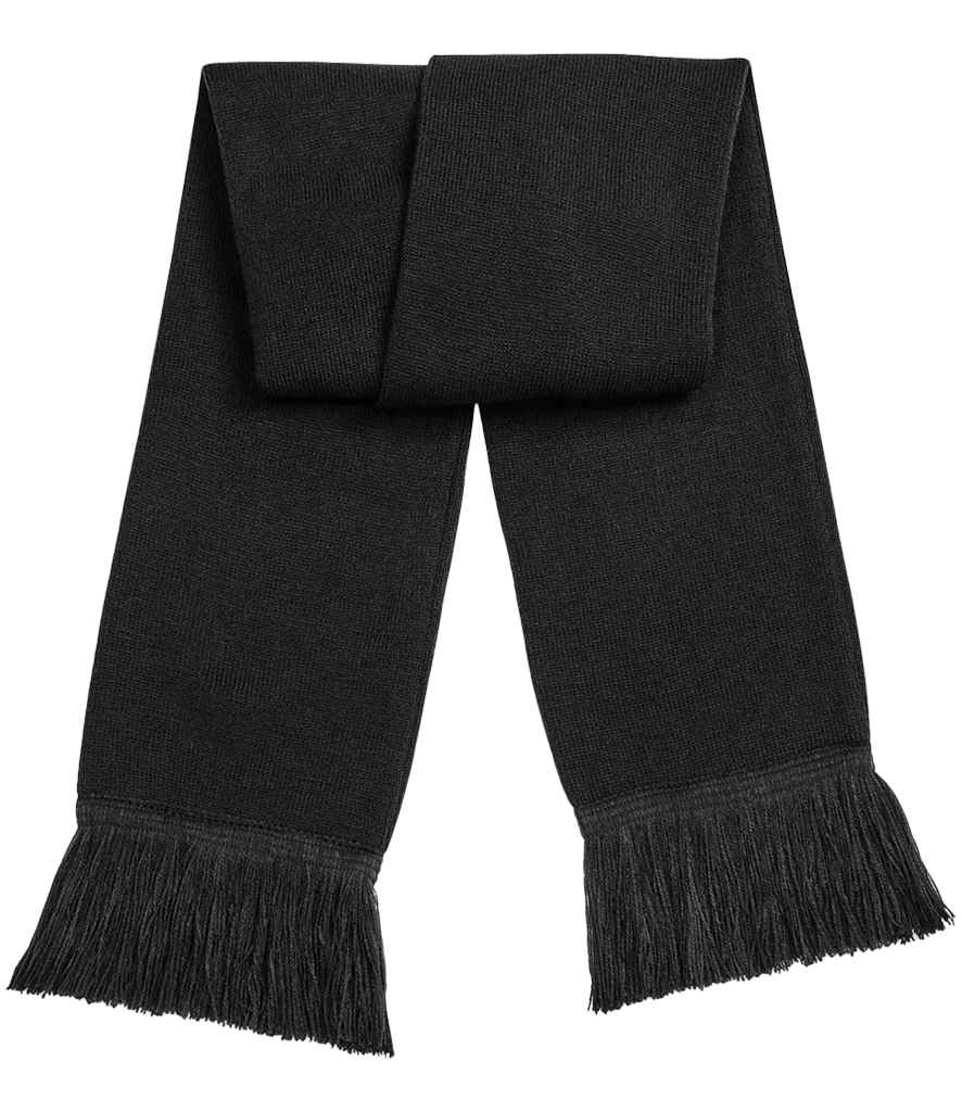 Beechfield Classic Knitted Scarf in Black