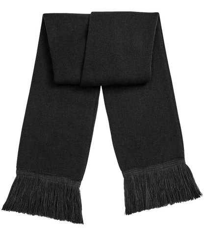 Beechfield Classic Knitted Scarf in Black