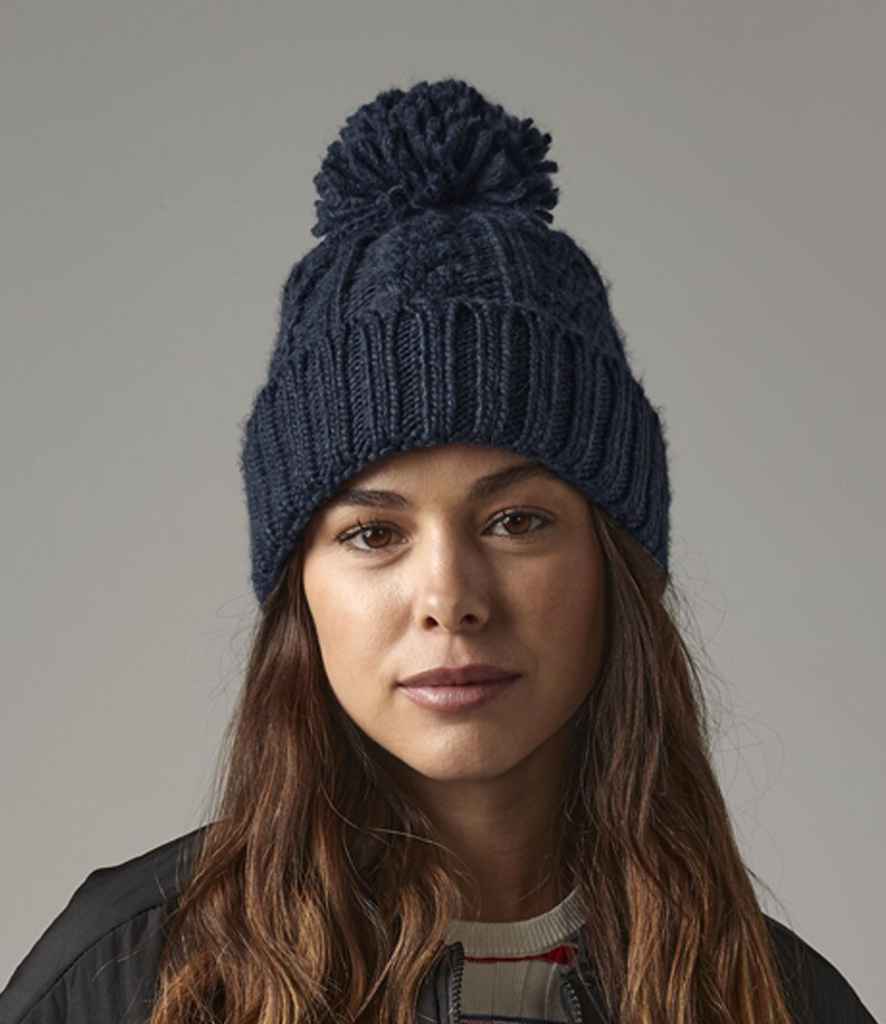 Beechfield Beechfield Cable Knit Melange Beanie