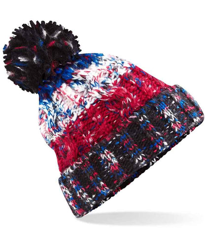 Beechfield Beechfield Corkscrew Pom Pom Beanie Black Jacks