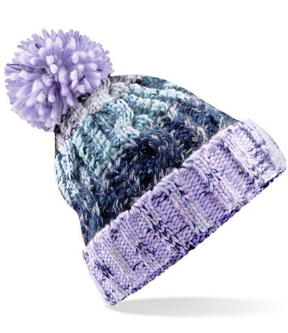 Beechfield Beechfield Corkscrew Pom Pom Beanie Lavender Fizz