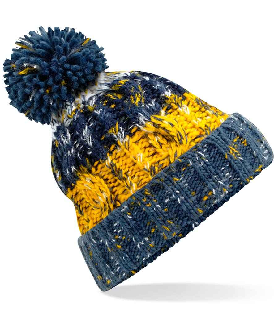 Beechfield Beechfield Corkscrew Pom Pom Beanie Morning Frost