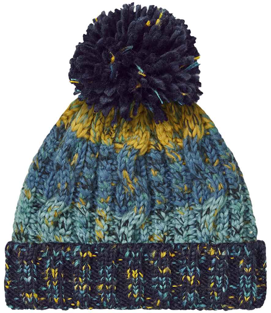 Beechfield Corkscrew Pom Pom Beanie