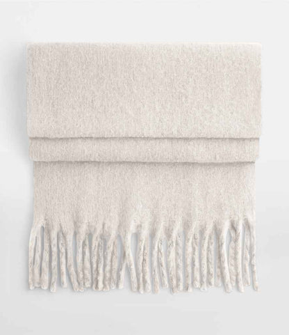Beechfield Fluffy Scarf in Natural Stone