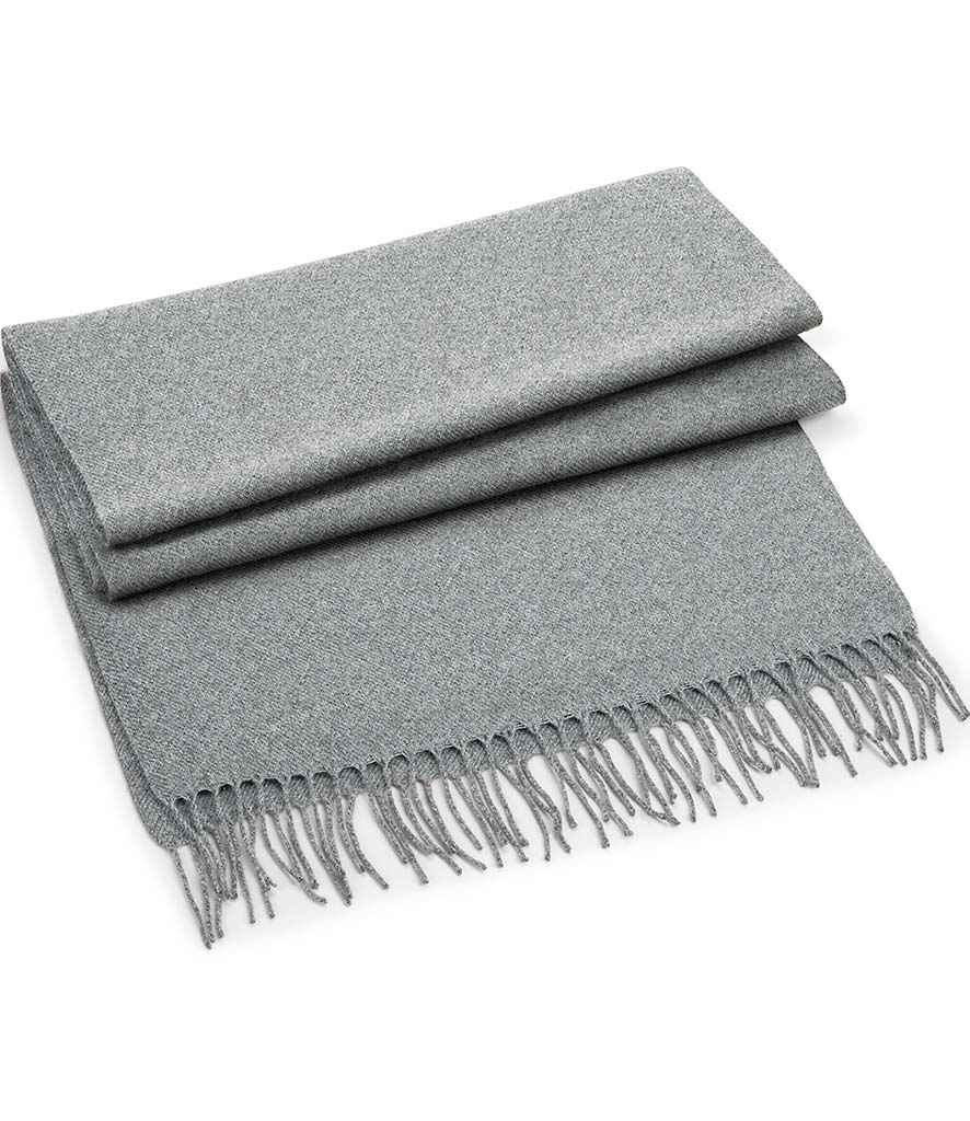 Beechfield Classic Woven Scarf in Heather Grey