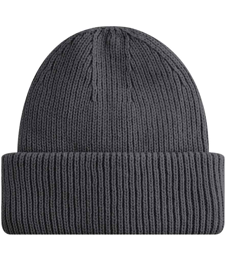 Beechfield Recycled Wind Resistant Breathable Elements Beanie in Graphite Grey