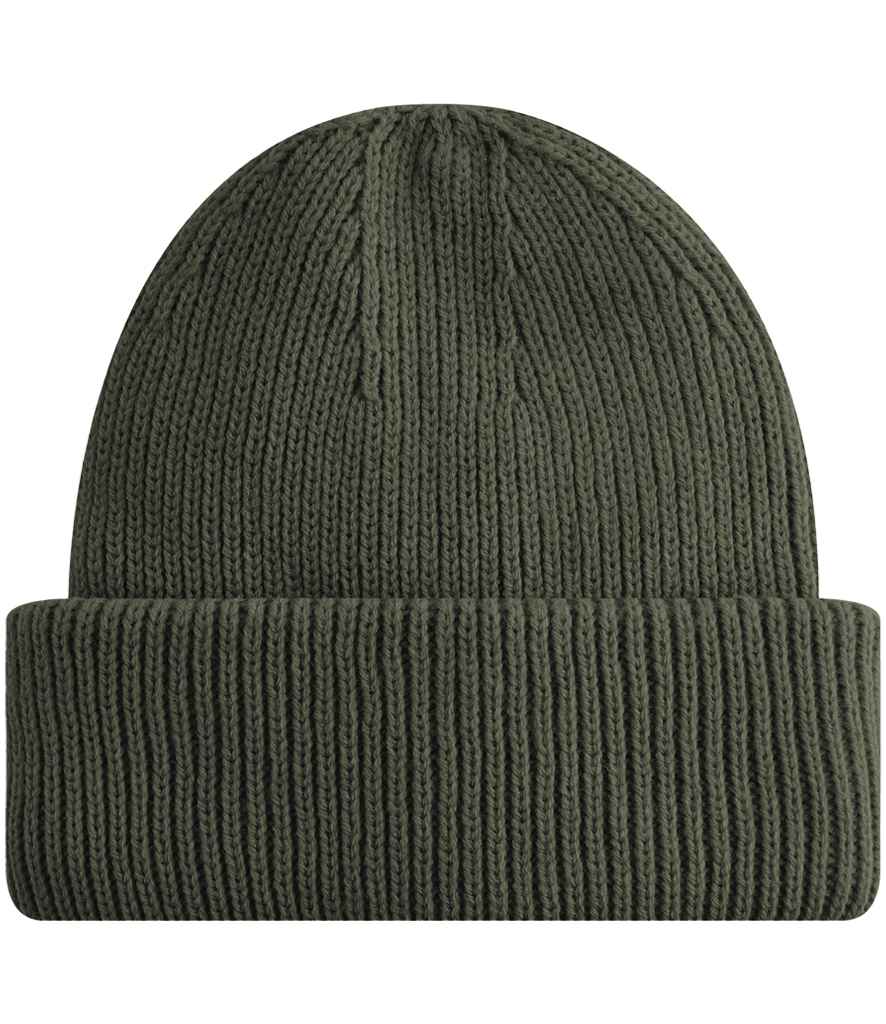 Beechfield Recycled Wind Resistant Breathable Elements Beanie in Olive Green