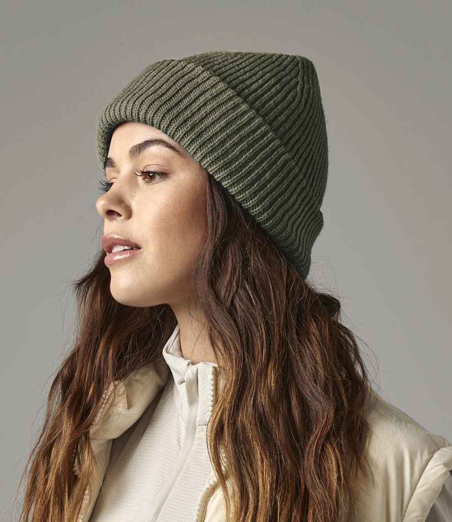 Beechfield Beechfield Recycled Wind Resistant Breathable Elements Beanie Olive Green