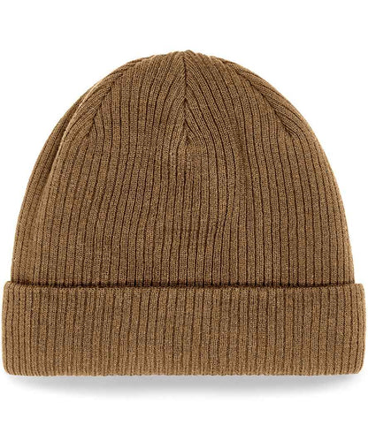 Beechfield Organic Cotton Beanie in Biscuit