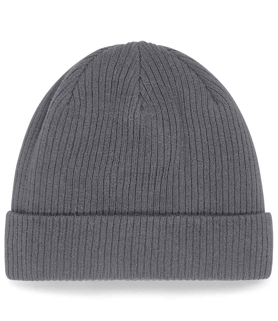 Beechfield Organic Cotton Beanie in Graphite Grey