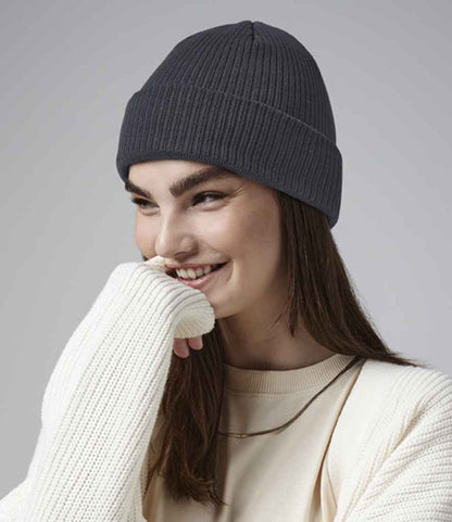 Beechfield Beechfield Organic Cotton Beanie Graphite Grey