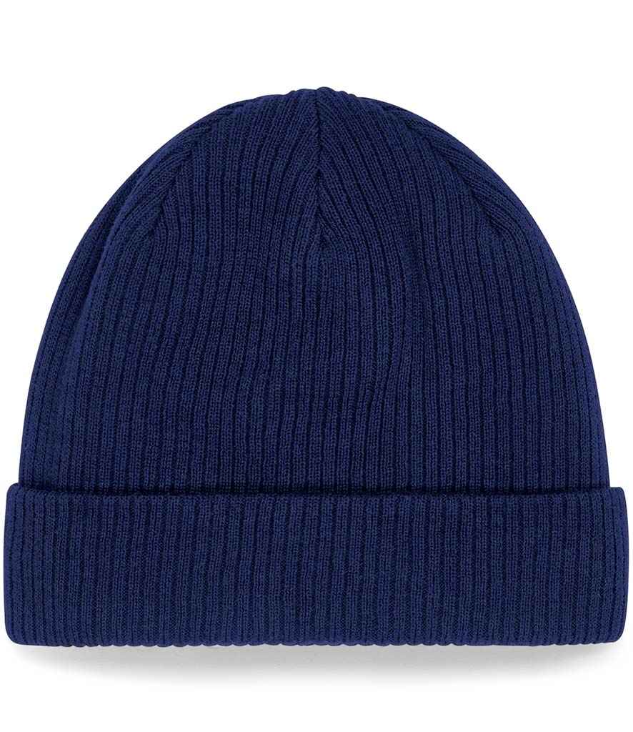 Beechfield Organic Cotton Beanie in Oxford Navy